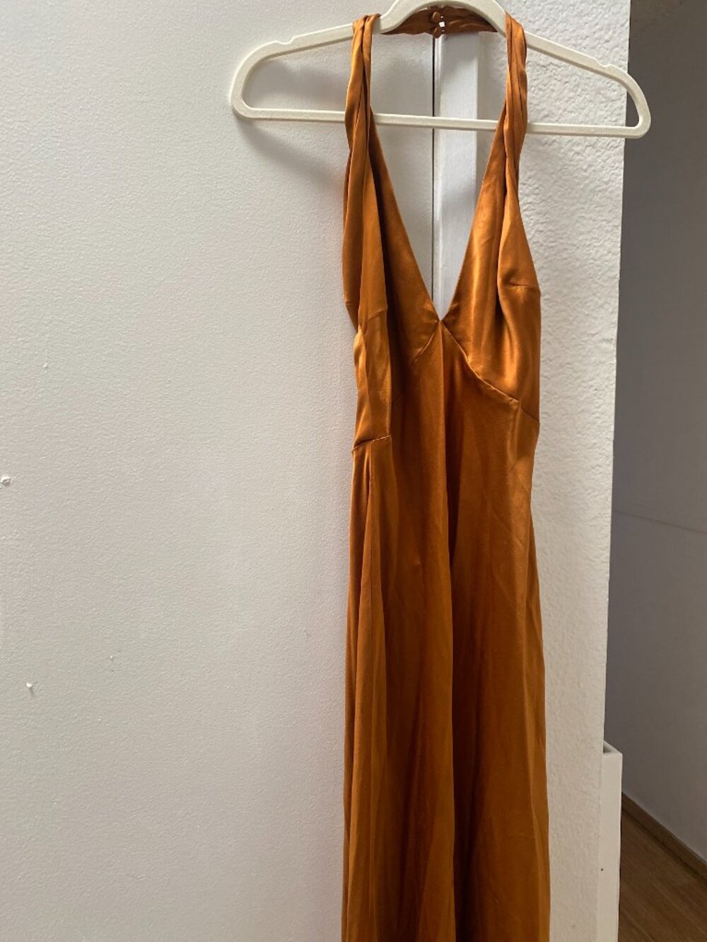 Reformation Daniela Silk Dress - Core - Copper/bronze Size 2 XS - Picture 5 of 9